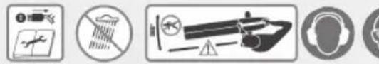 Grizzly EL 2800 - Symbols on the device - 2