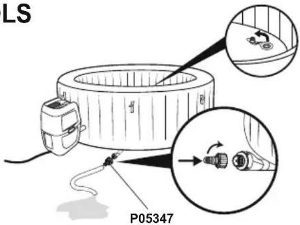 BESTWAY LayZSpa 60081 - ENTLEEREN DES WHIRLPOOLS - 2
