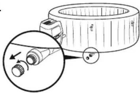 BESTWAY LayZSpa 60067 - A FÜRDO LEERESZTÉSE - 1