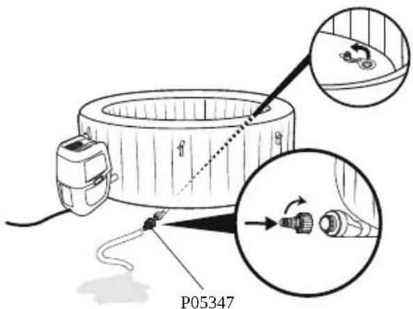 BESTWAY LayZSpa 60067 - DRENAJE DEL SPA - 2