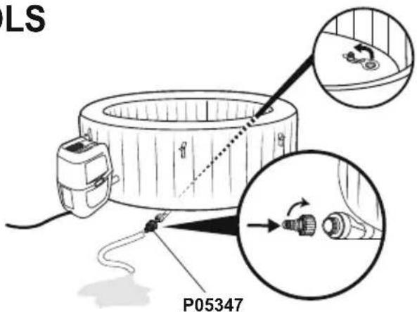 BESTWAY LayZSpa 60067 - ENTLEEREN DES WHIRLPOOLS - 2