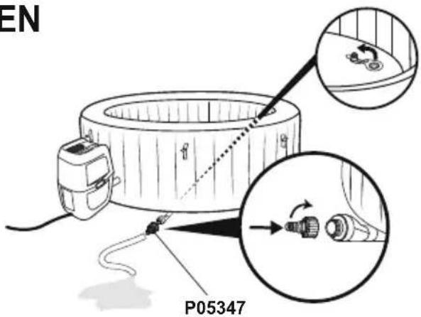 BESTWAY LayZSpa 60157 - SPA-ALTAAN KÄYTTÄMINEN - 4