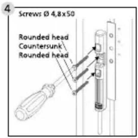 Burg Wächter WinSafe WS 44 - The securing bolt must face down. - 2