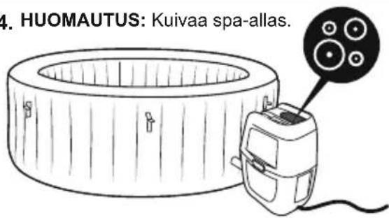 BESTWAY LayZSpa 60029 - SPA-ALTAAN TYHJENTÄMINEN - 3