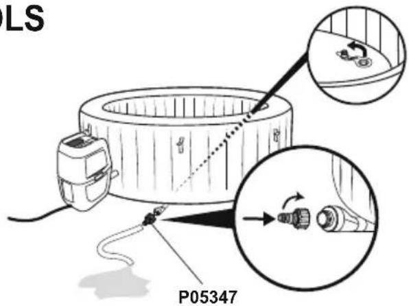BESTWAY LayZSpa 60055 - ENTLEEREN DES WHIRLPOOLS - 2