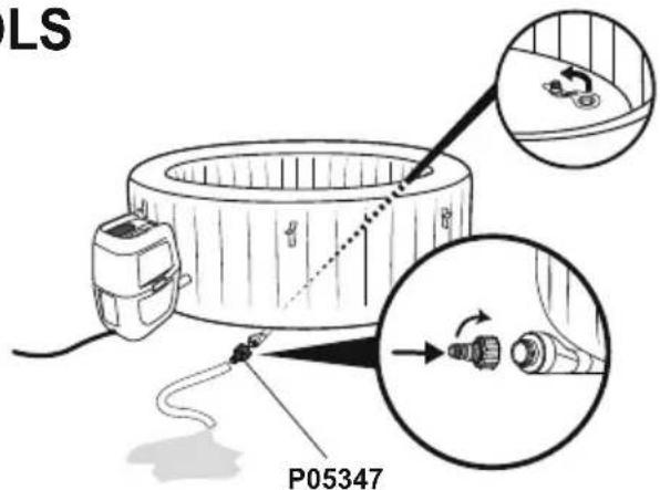 BESTWAY LayZSpa 60035 - ENTLEEREN DES WHIRLPOOLS - 2