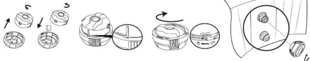 BESTWAY LayZSpa 60035 - Utilização de pastilhas químicas (não incluidas): - 1