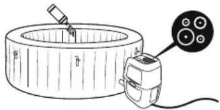 BESTWAY LayZSpa 60035 - Att använda kemisk vätska (ingår ej): - 1