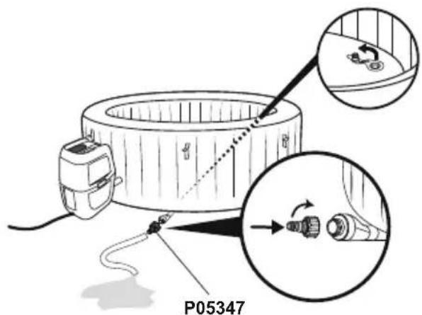 BESTWAY LayZSpa 60035 - DRENAGE DEL SPA - 2