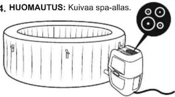 BESTWAY LayZSpa 60035 - SPA-ALTAAN TYHJENTÄMINEN - 3