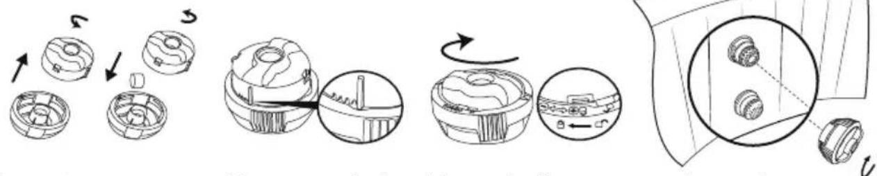 BESTWAY LayZSpa 60035 - Uso de tabletas quimicas (no incluidas): - 1