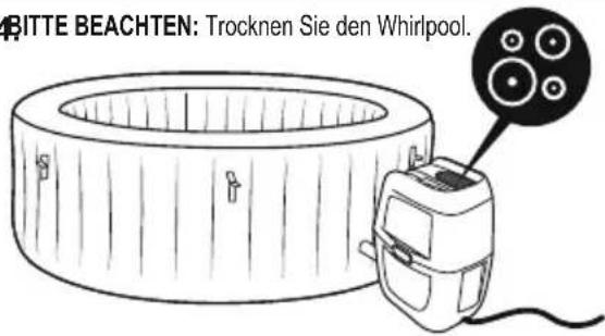 BESTWAY LayZSpa 60035 - ABBAU UND LAGERUNG - 1