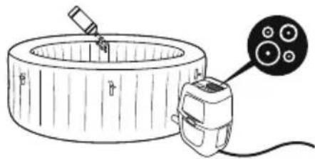 BESTWAY LayZSpa 60035 - Using chemical liquid (not included): - 1