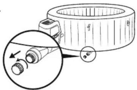 BESTWAY LayZSpa 60047 - SPA-ALTAAN TYHJENTÄMINEN - 1