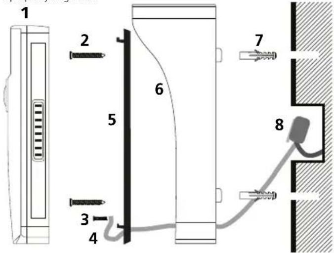 Burg Wächter Door eGuard Video Bell DG8500 - Instalace - 1