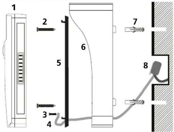 Burg Wächter Door eGuard Video Bell DG8500 - Instalação - 1