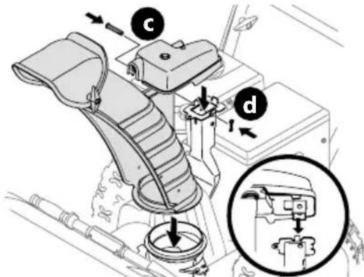 TROY-BILT Vortex 2610 - OVERHEAD CHUTE ROTATION CONTROL W/ MANUAL PITCH - 4