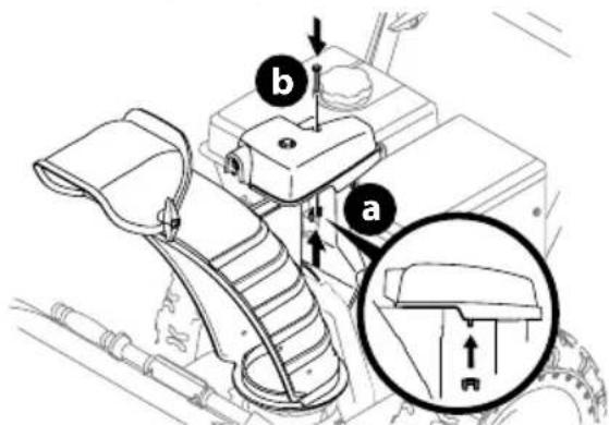 TROY-BILT Vortex 2610 - CONTROL DE ROTACIÓN DEL CANAL SUPERIOR C/ INCLINACIÓN MANUAL - 5