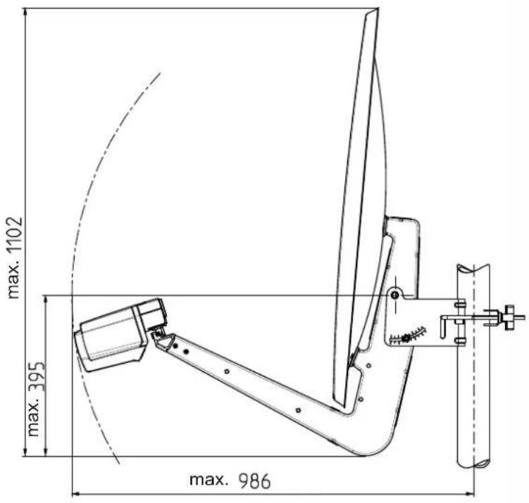 KATHREIN CAS 90ro - Dimensions en mm - 1