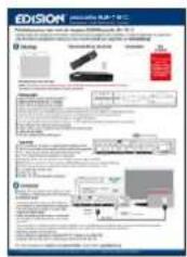 EDISION Piccollo S2+T2C - Télécommande IR avec piles 2X AAA documentation note - 2