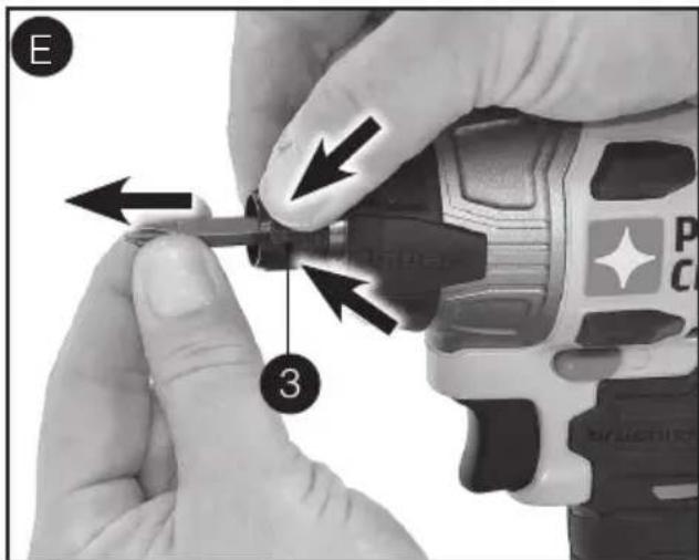 Porter-Cable PCCK647 - TO REMOVE AN ACCESSORY - 1