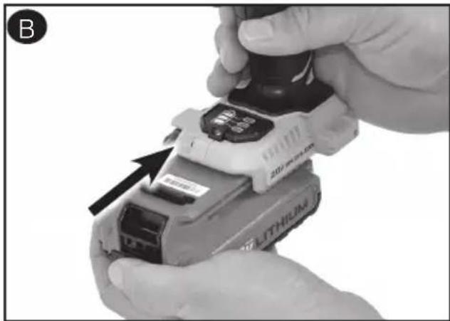 Porter-Cable PCCK647 - Operating Instructions Installing and Removing the Battery Pack From the Tool - 1