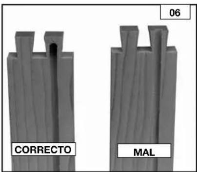 Porter-Cable 4210 - GROSOR DE LAS TABLAS - 4