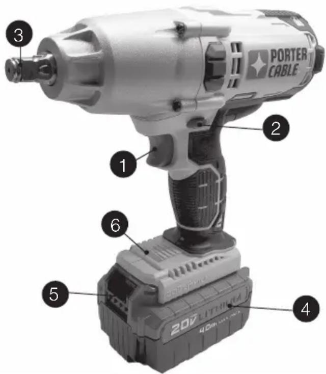 Porter-Cable PCC740 - DESCRIPTION FONCTIONNELLE Figure A - 1