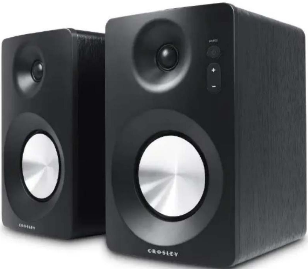 Crosley S100A - Altavoces acvos con capacidad Bluetooth Manual de instrucciones - 1