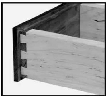 Porter-Cable 4216 - RABBETED HALF-BLIND DOVETAILS - 1