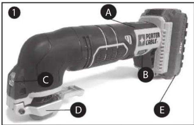 Porter-Cable PCC710 - Eliminación de exceso de material - 1
