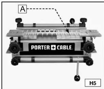 Porter-Cable 4212 - ALINEACION DE LAS PLANTILLAS - 5