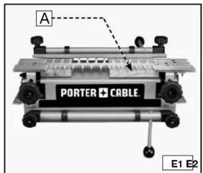 Porter-Cable 4212 - SUPPORT DES GABARITS - 1