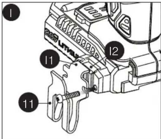 Porter-Cable PCCK600 - Belt Clip - Figure I - 1