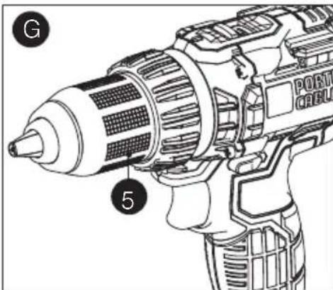 Porter-Cable PCCK600 - Mandrin auto-serrant - Figure G - 4