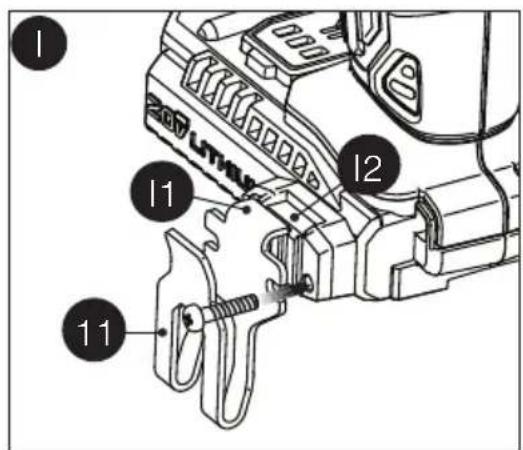 Porter-Cable PCCK600 - Clip de ceinture - Figure I - 2