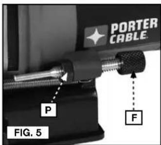 Porter-Cable 557 - AJUSTE FINO (FIG. 5) - 1