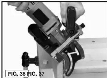 Porter-Cable 557 - MITER JOINTS (FIG. 35–37) - 1