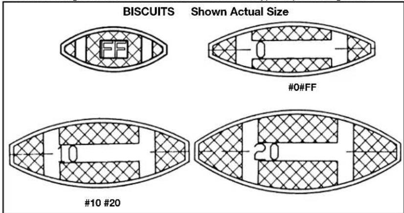 Porter-Cable 557 - SELECTING THE BISCUIT - 1