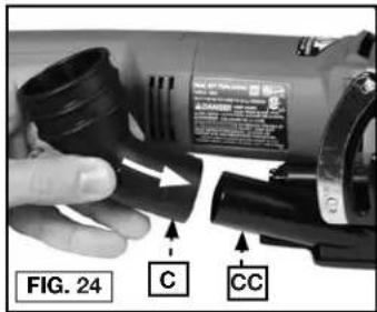 Porter-Cable 557 - ORIFICE À POUSSIÈRE (FIG. 24-25) - 1