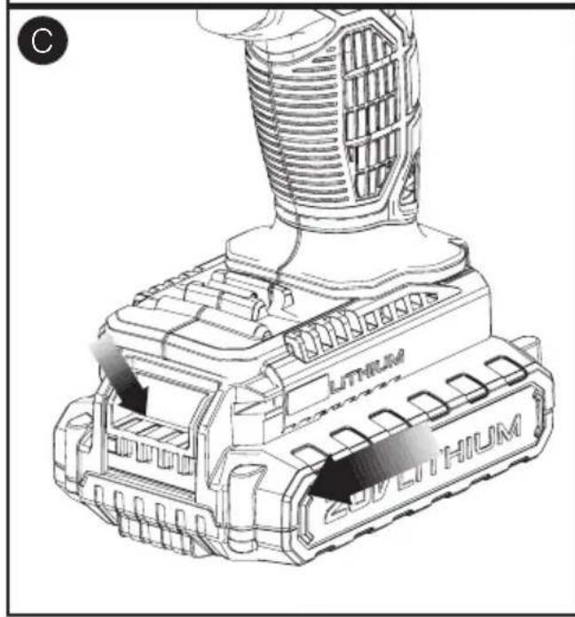 Porter-Cable PCC641 - FONCTION DE SUSPENSION DU BLOC-PILES CHAUD/FROID - 4