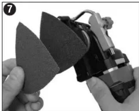 Porter-Cable PCE605 - INSTALLING/REMOVING SANDING SHEETS - 2