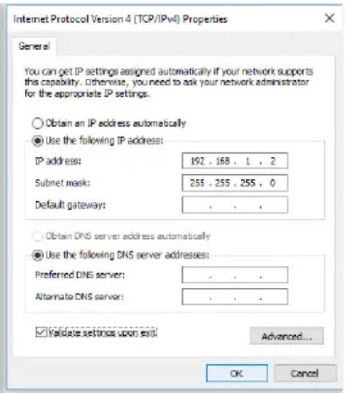 Internet Protocol Version 4 (TCP/IPv4) Properties General You can get IP settings assigned automatically if your network supports this capability. Otherwise, you need to ask your network administrator for the appropriate IP settings. Obtain an IP address automatically Use the following IP address: I…
