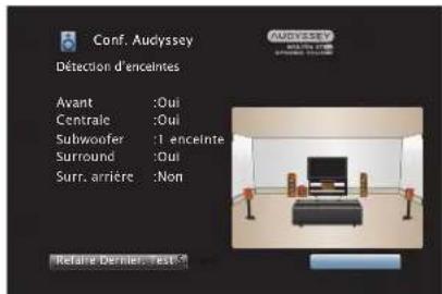 DENON AVCA110 - Lorsque l'enceinte détectée est affichée, sélectionnez "Suivant" puis appuyez sur ENTER. - 1