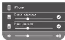 DENON AVCA110 - Appuyez sur les appareils/enceintes que vous souhaitez utiliser. - 1