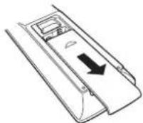 DENON AVCA110 - Insertion des piles - 1