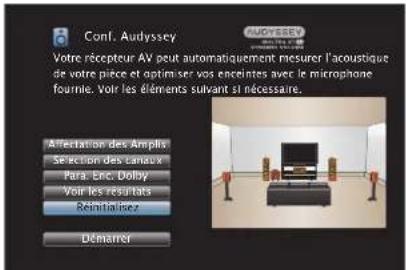 DENON AVCA110 - Retour aux réglages "Conf. Audyssey®" - 1