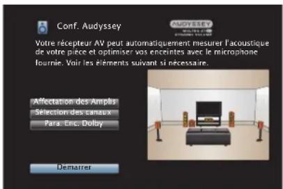 DENON AVCX6700H - Connectez le microphone de mesures et de configuration sur la prise SETUP MIC de cet appareil. - 2