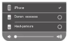 DENON AVCX6700H - Tapez sur l'icône AirPlay. - 1