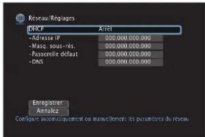 DENON AVCX6700H - Configurez l'adresse IP. - 1